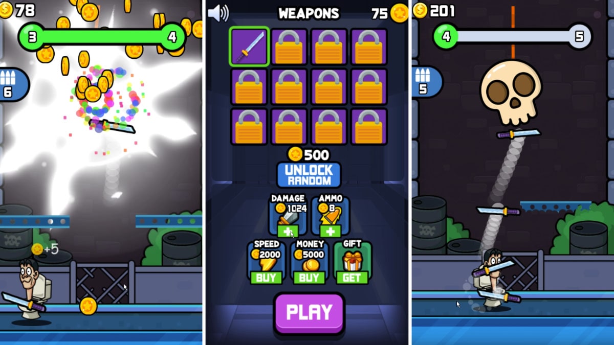 skibidi toilet game play screenshot